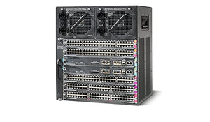 Cisco Catalyst WS-C4507R+E 4500E Series 7 slot Chassis for 48Gbps/slot, fan, no ps
