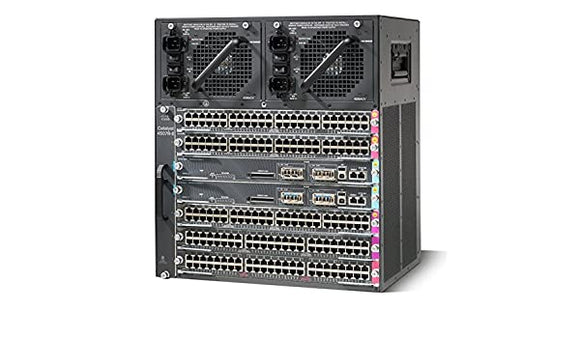 Cisco Catalyst WS-C4507R+E 4500E Series 7 slot Chassis for 48Gbps/slot, fan, no ps