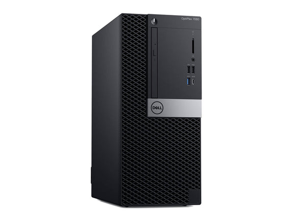 Dell OptiPlex 7060 MT - Intel Core i7-8700, 4GB RAM, 1TB HDD, Windows 10 Pro (64bit), 1Y Basic end user next business day