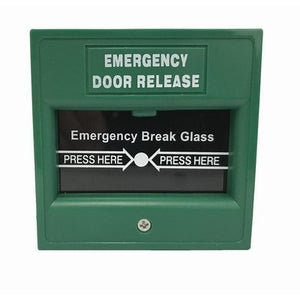 Green Emergency Glass Break