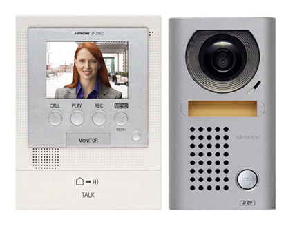 Aiphone JFS-2AEDV Hands-Free Video Intercom Set with Surface Mount Vandal Resistant Door Station