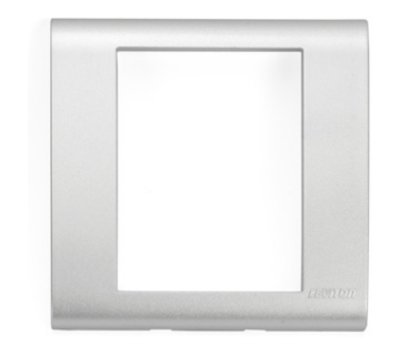 Leviton BLWP1-GSS Excella Wallplate Frame, Glossy Silver